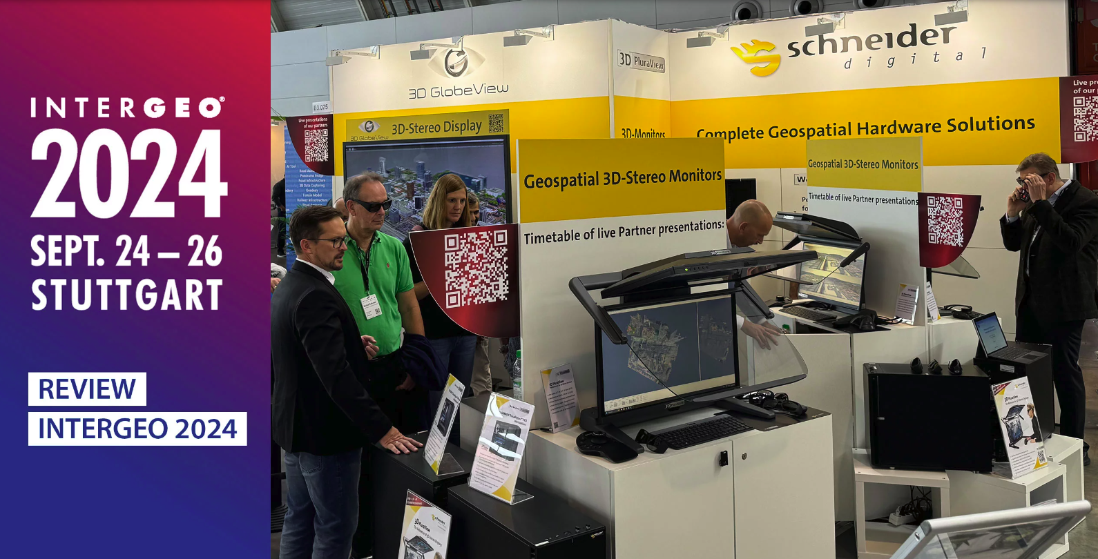 PluraView and GlobeView Featured at INTERGEO 2024 as leading 3D stereo visualization for Geodata and Mapping